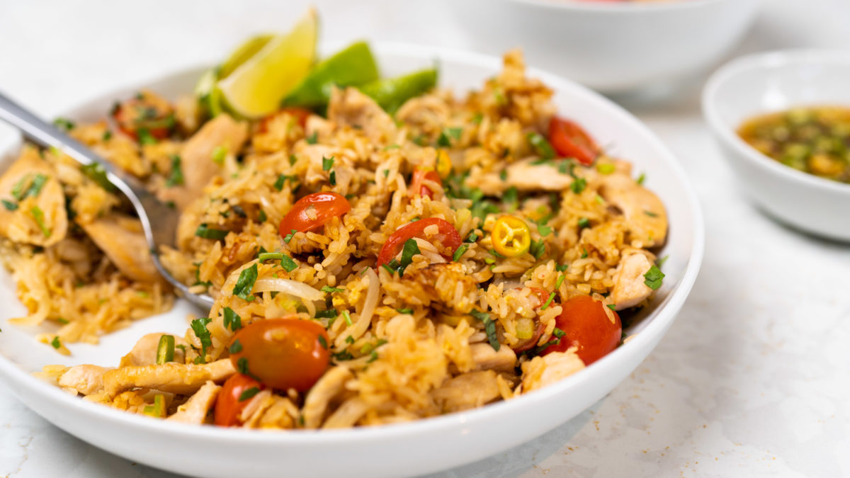 Thai Chicken Fried Rice - Homemade Cooking