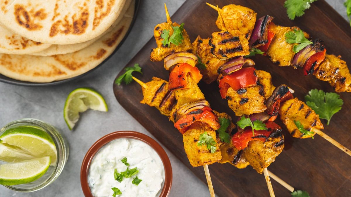 Chicken Tikka Kebabs - Homemade Cooking