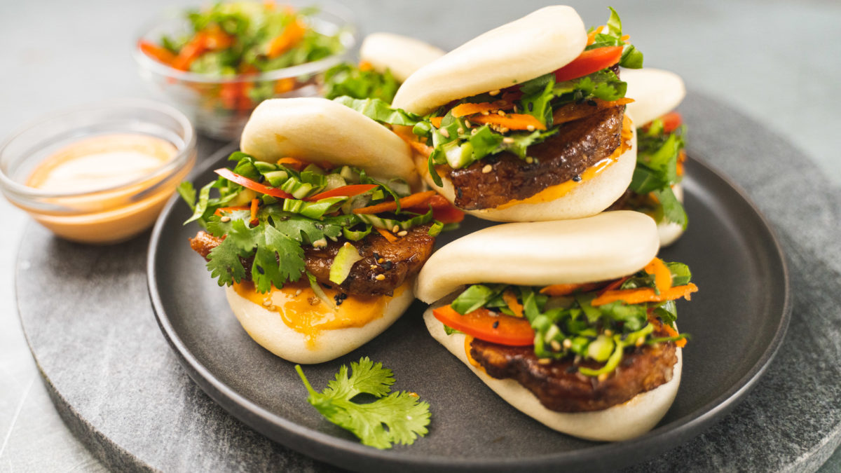 Glazed Pork Belly Buns - Homemade Cooking